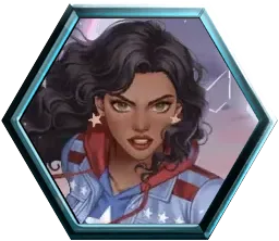 America Chavez (FLAME Hearts) avatar - Marvel Snap