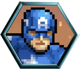 Captain America (Pixel) avatar - Marvel Snap