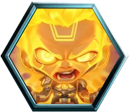 Jim Hammond Human Torch (Chibi Cyberpunk) avatar - Marvel Snap
