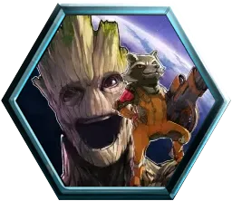 Rocket and Groot (Yo Shimizu) avatar - Marvel Snap