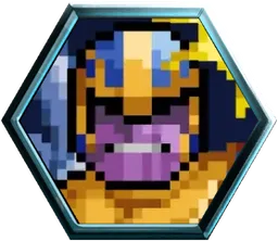 Thanos (Pixel) avatar - Marvel Snap