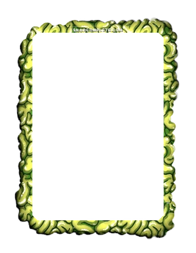 Green Brains Border Marvel Snap card border art
