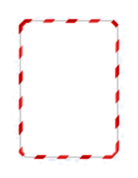 Candy Cane Border Marvel Snap card border art