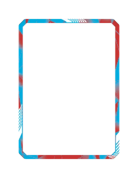 Chromatic Red Blue Border Marvel Snap card border art