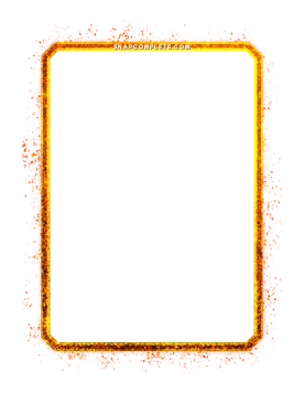 Orange Cosmic Border Marvel Snap card border art