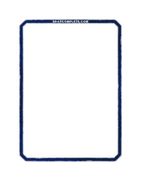 Blue Distressed Border Marvel Snap card border art