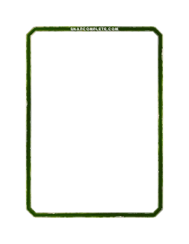 Green Distressed Border Marvel Snap card border art