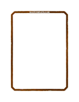 Orange Distressed Border Marvel Snap card border art