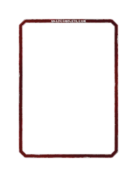 Red Distressed Border Marvel Snap card border art