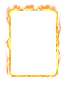 Gold Fire Border Marvel Snap card border art