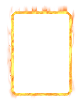 Gold Fire Border Marvel Snap card border art