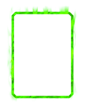 Green Fire Border Marvel Snap card border art