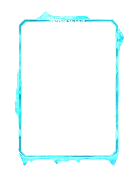 Blue Ice Border Marvel Snap card border art