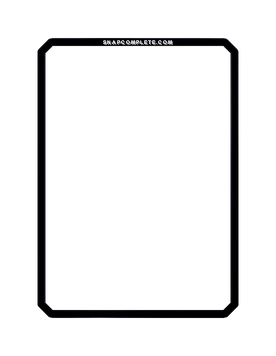 Black Matte Border Marvel Snap card border art