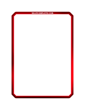 Red Matte Border Marvel Snap card border art