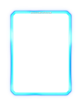 Blue Neon Border Marvel Snap card border art