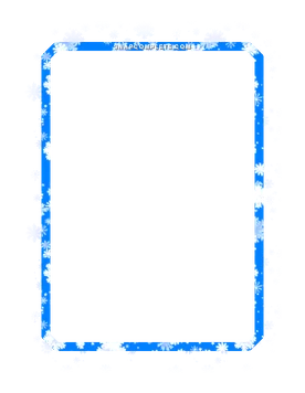 Blue Snowflakes Border Marvel Snap card border art