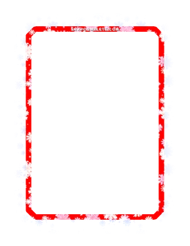 Red Snowflakes Border Marvel Snap card border art