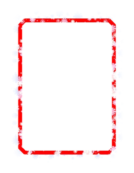 Red Snowflakes Border Marvel Snap card border art