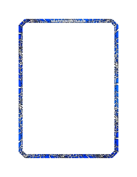 Blue Web Border Marvel Snap card border art