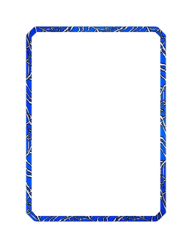 Blue Web Border Marvel Snap card border art