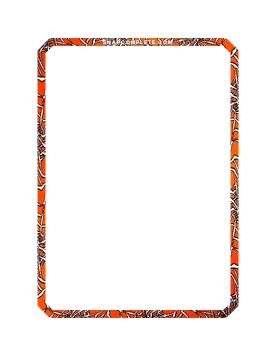 Orange Web Border Marvel Snap card border art
