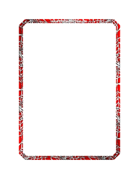 Red Web Border Marvel Snap card border art