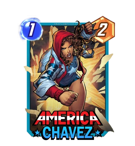 America Chavez Marvel Snap card art