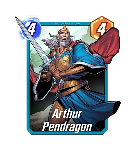 Arthur Pendragon Marvel Snap card art
