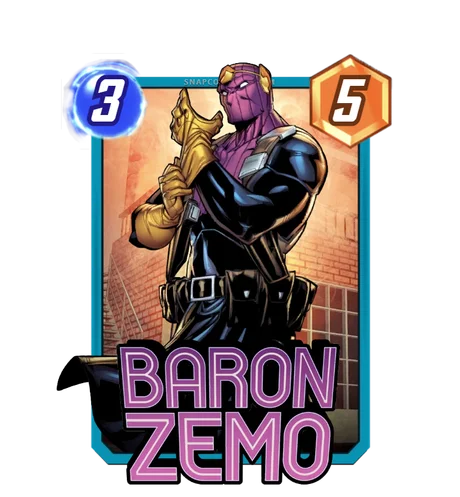 Baron Zemo Marvel Snap card art