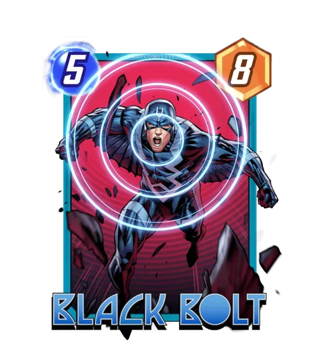 Black Bolt Marvel Snap card art
