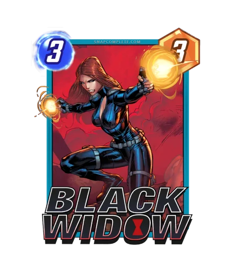 Black Widow Marvel Snap card art