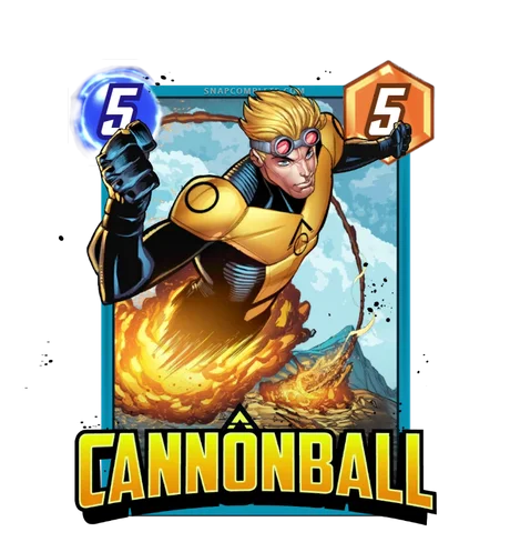 Cannonball Marvel Snap card art