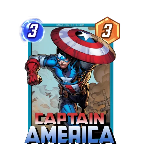 Captain America Marvel Snap card art