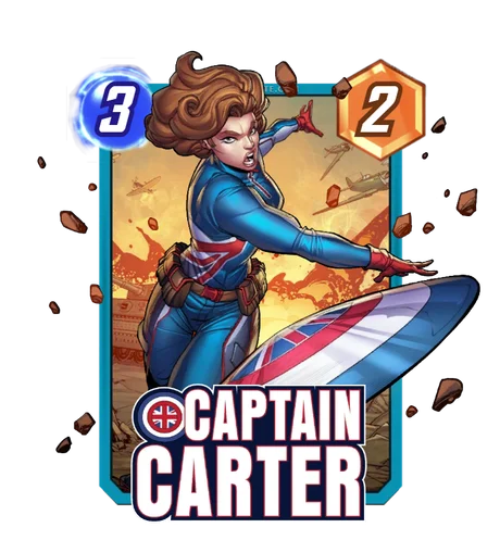 Captain Carter Marvel Snap card art