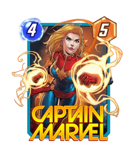 Captain Marvel Marvel Snap card art
