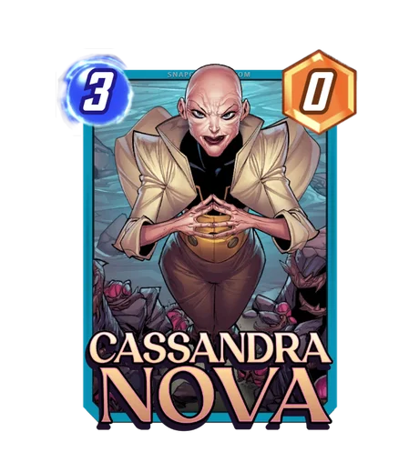 Cassandra Nova Marvel Snap card art