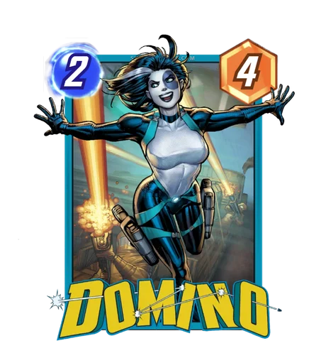 Domino Marvel Snap card art