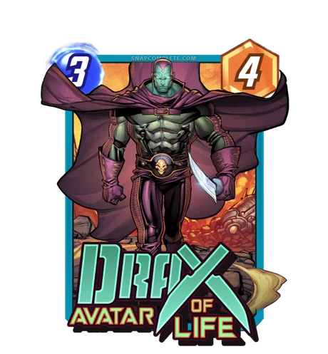 Drax, Avatar Of Life Marvel Snap card art
