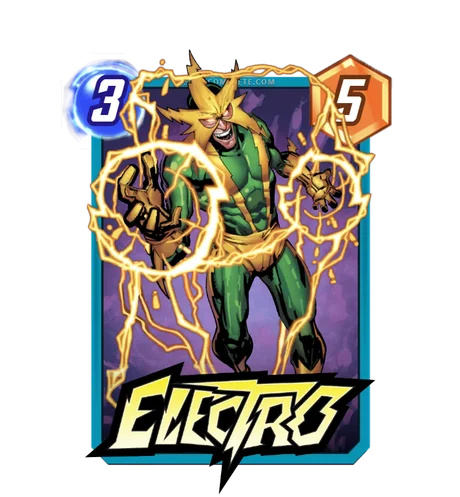 Electro Marvel Snap card art