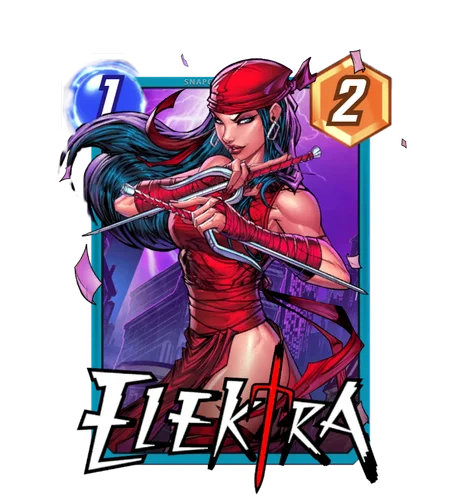Elektra Marvel Snap card art