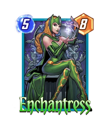 Enchantress Marvel Snap card art
