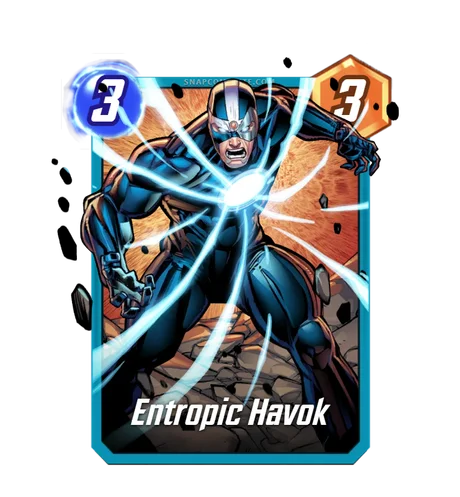 Entropic Havok Marvel Snap card art