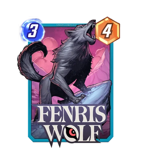 Fenris Wolf Marvel Snap card art