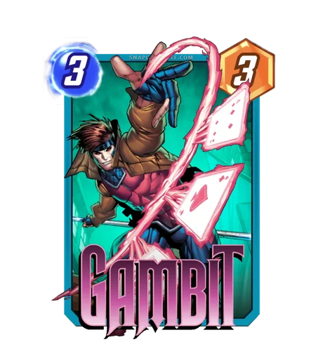 Gambit Marvel Snap card art