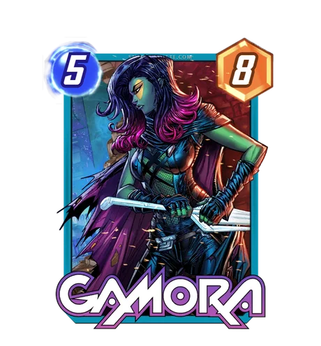 Gamora Marvel Snap card art