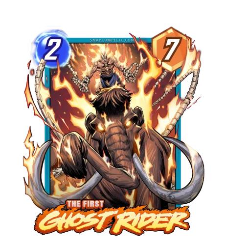 The First Ghost Rider Marvel Snap card art