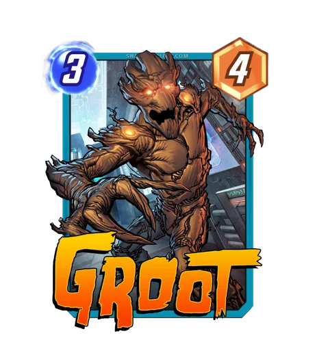 Groot Marvel Snap card art
