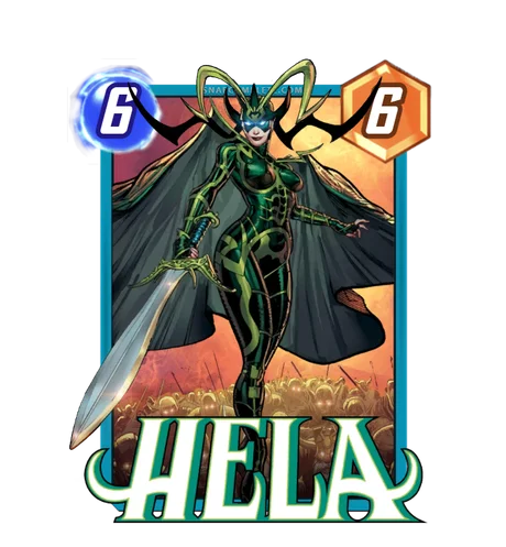 Hela Marvel Snap card art