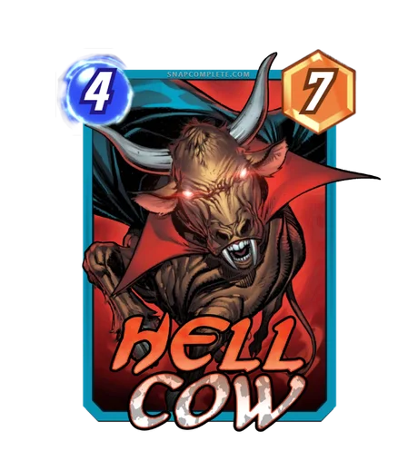Hellcow Marvel Snap card art